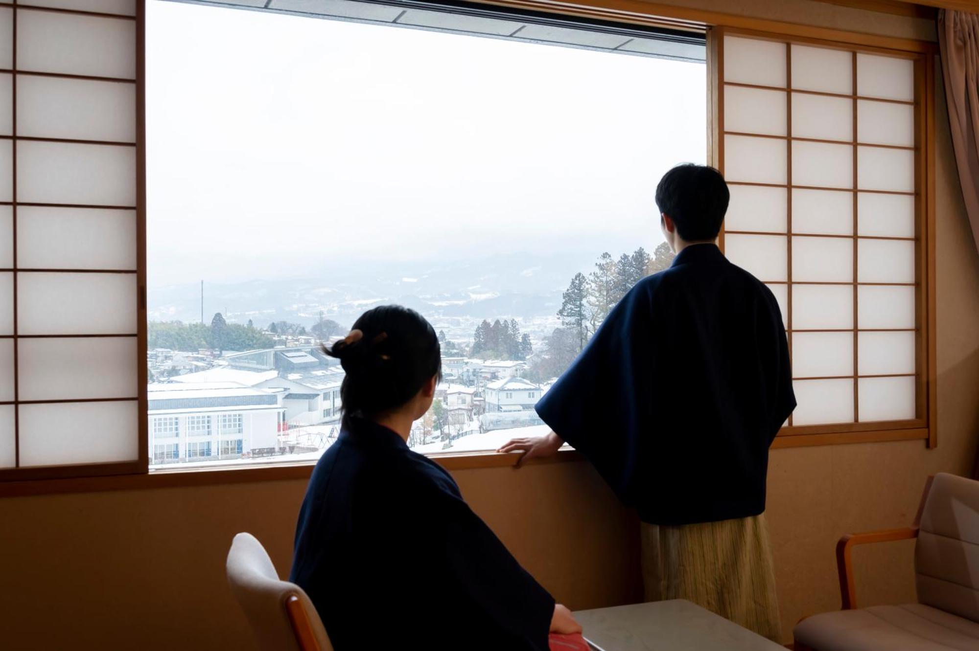 Senkeien Tsukioka Hotel Kaminoyama Zewnętrze zdjęcie